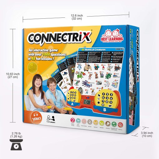 BEST LEARNING Connectrix - Juego de Emparejamiento Educativo para Ninos de 6 Anos en Adelante, 1 a 2 Jugadores | Regalo de Cumpleanos Juguete Educativo para Ninos y Ninas - Imagen 7