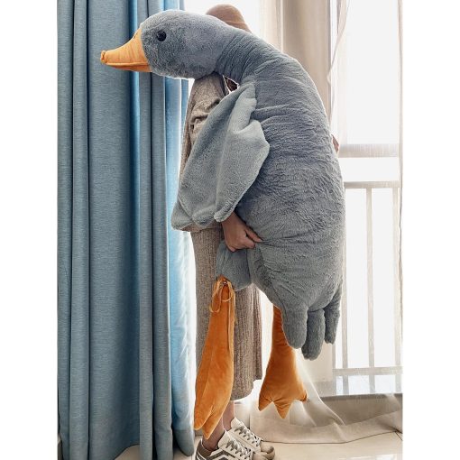 Peluche de ganso gigante Tanha, Ganso de peluche de 6 pies, Lindo peluche de ganso gris suave, Regalo de peluche de pato para novia, ninos o mejor amigo (75 pulgadas, 190 cm)