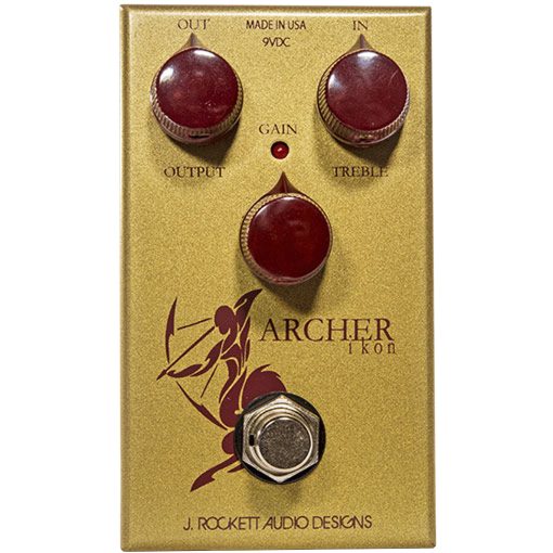 Pedal de Efectos de Guitarra Overdrive y Boost J. Rockett Audio Designs Tour Series Archer IKON