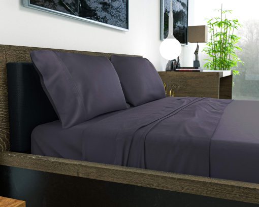 Juego de sabanas de lujo BAMPURE Serie Queen - 100% Puro Viscosa derivada de Bambu Sabanas Tamano Queen - Sabanas Queen Super Suaves para Dormidores Calurosos - Bolsillo Profundo de hasta 16? Sabanas Queen (Gris Carbon) - Imagen 6
