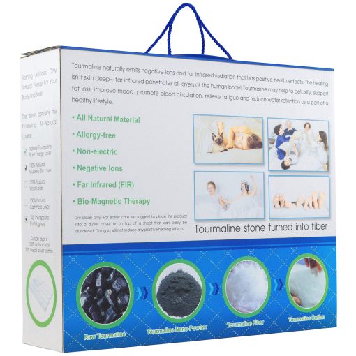 Edredon con Comfort de Seda de Infrarrojos Lejanos de HealthyLine - para Mejorar el Sueno y la Circulacion Sanguinea con Terapia Energetica de Turmalina Magnetica - Alivio Temporal - Tamano Queen (Completo) - Imagen 7