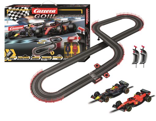 Carrera GO!!! Set de Pista de Carreras de Autos a Escala Electrica para Ninos 1:43, Flying Lap