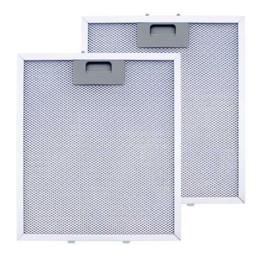 Filtro de campana extractora de repuesto W10169961A, compatible con Whirlpool, Ikea, Kitchen Aid, Jenn Air, filtro de rejilla de malla de aluminio de 3 capas, reemplaza W10870878, W10875058, W10833076, W10169961, 8190858, W11245983 (Paquete de 2)