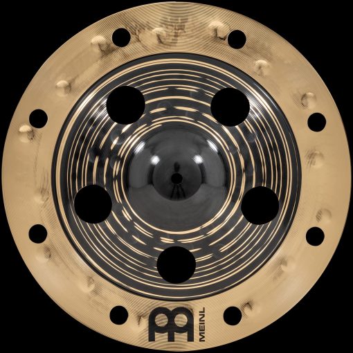 Meinl Cymbals Classics Custom Dual 16" Trash China Cymbal with Holes, Acabado Oscuro y Brillante - Hecho en Alemania - para Rock, Metal y Fusion, Garantia de 2 anos - Imagen 2