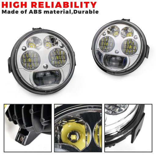 SAUTVS Conjunto de Faros LED para Teryx, Luces Delanteras de Haz Alto y Bajo para Kawasaki Teryx Teryx4 Brute Force 750 Accesorios (2PCS) - Imagen 4