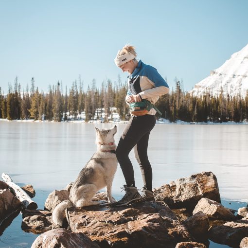 Bolsa de cintura de utilidad Wilderdog para guardar golosinas, pelotas, llaves en 3 bolsillos con correa ajustable y dispensador de bolsas de caca (Evergreen) - Imagen 7