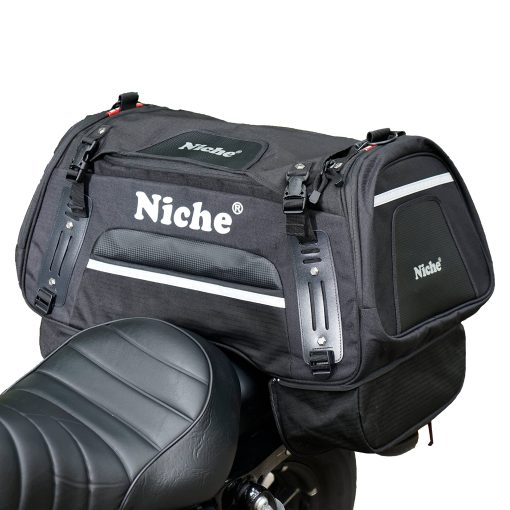 Bolsa Trasera para Motocicleta Niche, Resistente a la Intemperie, Cola de Tronco para Moto Deportiva y Moto de Calle, Tipo Universal - 60L (NMO-2211)