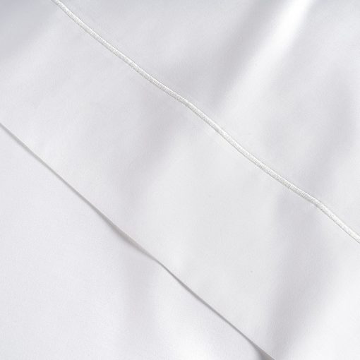 Juego de sabanas 100% algodon egipcio LANE LINEN tamano King - Juego de sabanas de tamano King de 1000 hilos, sabana suave de saten tamano King, sabanas de lujo ultra King, Juego de sabanas King de bolsillo profundo de 16" - Blanco Nieve - Imagen 6