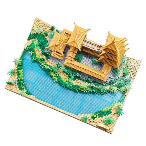 Conjunto de Bloques de Construccion de Mini Ladrillos de Arquitectura China La Coleccion Crescent Moon Spring Model para Mostrar Micro Bloque para Adultos Juguete Creativo Decorativo para Ninos de 14+ 3350 PCS - Imagen 6