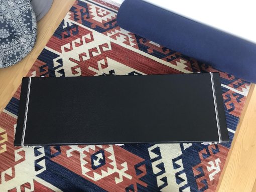 Estuche rigido cuadrado para guitarra electrica de alta calidad Lykos ST actualizado con micro surcos planos Flat Tweed para estilo ST TL con cerradura de pestillo acolchada (Negro) - Imagen 9