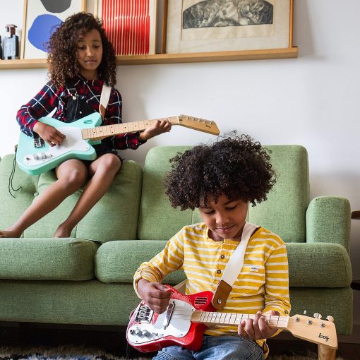 Guitarra Electrica Loog Mini para Ninos Principiantes con Amplificador Incorporado Edades 3+ Incluye Aplicacion de Aprendizaje y Lecciones - Imagen 7