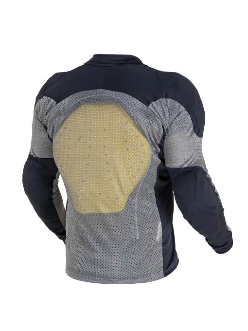 Camisa de Armadura para Motocicleta WICKED STOCK para Hombres y Mujeres - Camiseta de Proteccion con Armadura Corporal - Camiseta Protectora Acolchada para Montar (Gris, Extra Grande) - Imagen 2