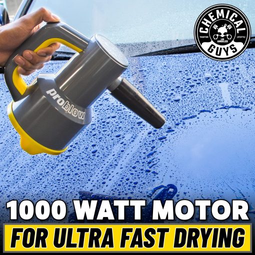 Chemical Guys EQP403 ProBlow Secador y Soplador de alta velocidad profesional de mano (Secador para lavado de autos) para automoviles, camiones, SUVs, RVs, jardin, garaje, hogar, trabajo y mas - Imagen 7