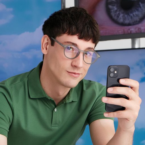 Lentes de Lectura Bloqueo de Luz Azul Loop Readers B + D PC gris con touch suave - +3.00 - Imagen 7