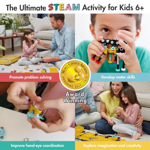Kit de Familia Off Bits Steam Toys, Juegos Educativos de Construccion de Juguetes para Stem para Clase, Conjuntos de Construccion de Juegos y Diversion en Grupo, Regalos de Navidad y Cumpleaños para Niños de 6 7 8 9+ - Imagen 2