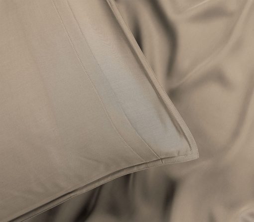Juego de sabanas King Size 100% Organicas de Eucalipto STYLINEN, Tencel Lyocell, Suaves y Lisas, Transpirables, Bolsillos Profundos de 16 Pulgadas, 1 Ajustable, 1 Plana, 2 Fundas de Almohada (King, Arena) - Imagen 7