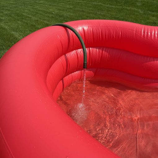 Piscina Inflable en Forma de Corazon Rojo Ban.do, Piscina Grande para 2-3 Adultos - Imagen 4