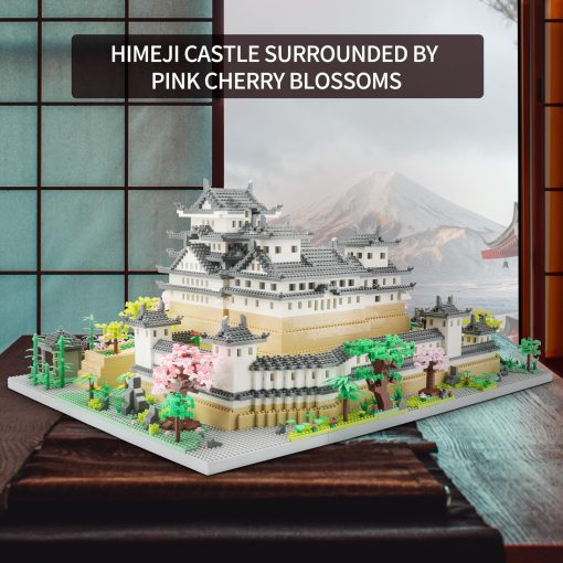 Set de bloques de construccion del Castillo de Himeji en Japon - Modelo de Micro Bloques de Arquitectura Coleccion de Monumentos 10080 PCS Juguete Coleccionable para Adultos y Ninos - Imagen 2