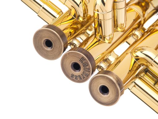 Kit de Adorno para Trompeta para mejorar el sonido. Para todas las Trompetas Bach Stradivarius. Hecho a medida por KGUBrass (LIGHT, Bronce Lacado Antiguo)