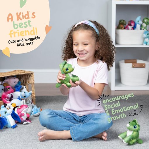 Juguetes de Peluche de Mini Triceratops Forest & Twelfth, Paquete de 12 Peluches de Triceratops, Regalo de Relleno de Medias para Ninas y Ninos, Figuras de Animales para Favores de Fiesta, Bolsas de Regalo, Caja de Tesoros del Salon de Clases (Triceratops) - Imagen 5