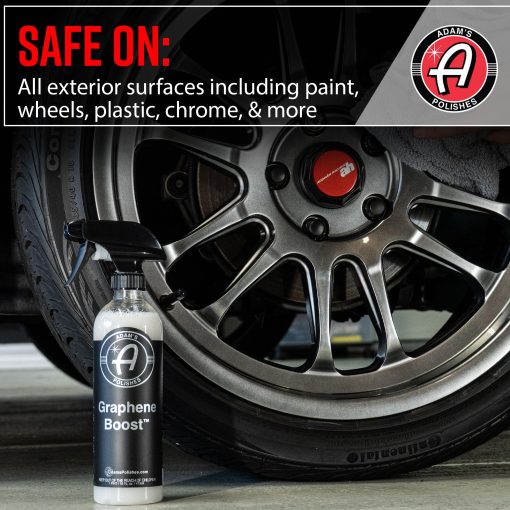 Adam's Graphene Boost - Aerosol de recubrimiento de ceramica de grafeno para detallado de autos | Agrega proteccion y extiende la vida de las ceramicas de capa superior | Aerosol de mantenimiento para limpiar y pulir | Coche, barco, RV, motocicleta (Galon) - Imagen 7