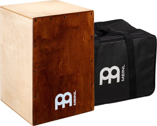 Meinl Percussion Cafe Cajon Box Drum Plus Bag con Snare y Bass Tone para Musica Acustica - Hecho en Europa - Madera de Abedul Baltico, Toca con Tus Manos, Garantia de 2 Anos (BC1NTLB)