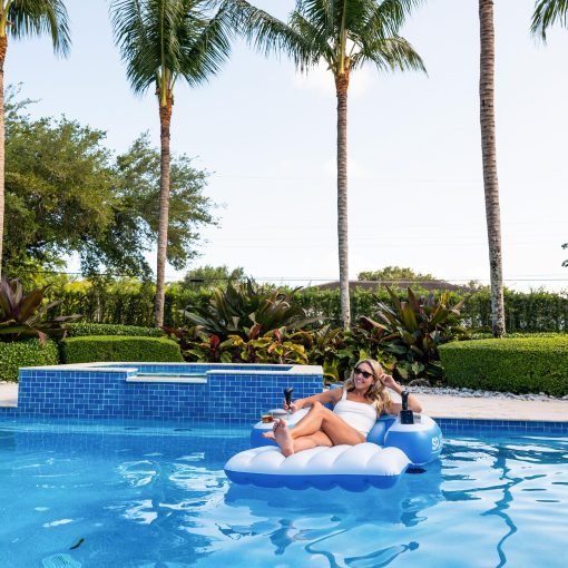Flotador Motorizado PoolCandy Splash Runner (Splash Runner Pro 2.0 12V Motorized Deluxe Pool Lounger) - Imagen 3