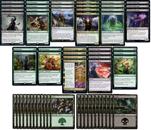 Mazo de Elfos Golgari elite - Negro Verde - Muy Poderoso - Legal en Modern - Personalizado - Magic The Gathering - MTG - 60 Cartas!