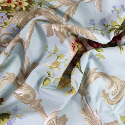 Juego de Ropa de Cama Softta Boho Chic Shabby Floral Clasico de Lujo Elegante Peonia y Hojas Diseno Tamano Queen 4Pc 1 Cubierta de Edredon + Sabana Ajustable + 2 Fundas de Almohada 100% Algodon Egipcio Coleccion de Ropa de Cama - Imagen 8