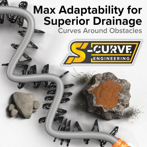 Soporte de Manguera de Drenaje para RV Camco Sidewinder de 20 pies - Diseno Flexible Telescopico para Curvar alrededor de Obstaculos y Cradles Profundos que Aseguran la Manguera de Drenaje para RV - Listo para Usar y se Pliega para Almacenamiento en RV (43052) - Imagen 4