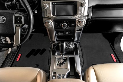 Tapetes de piso delanteros BaseLayer para Toyota 4Runner (2013-2024) & Lexus GX 460 (2014-2023) - Ajuste personalizado, Tapetes impermeables, Duraderos para todo clima - Hechos en EE. UU. (Rojo) - Imagen 6