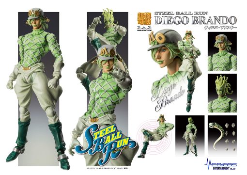 Figura de accion completada de Medicos JoJo's Bizarre Adventure Part.VII Steel Ball Run Diego Brando - Imagen 6