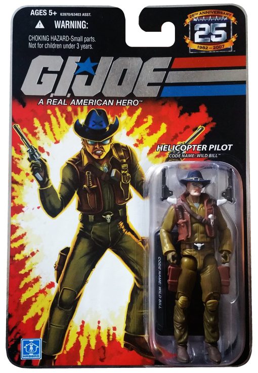 G.I. Joe 25th Anniversary: Wild Bill (Piloto de Helicoptero) Figura de Accion de 3-3/4 Pulgadas