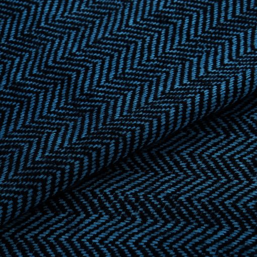 Chal de Cachemira Pura, Manta, Cobertor, Envoltura Ultra Suave, Manta para Sofa, Cama y Viajes, (40" X 82") Espiga (Azul Cobalto y Negro) - Imagen 6