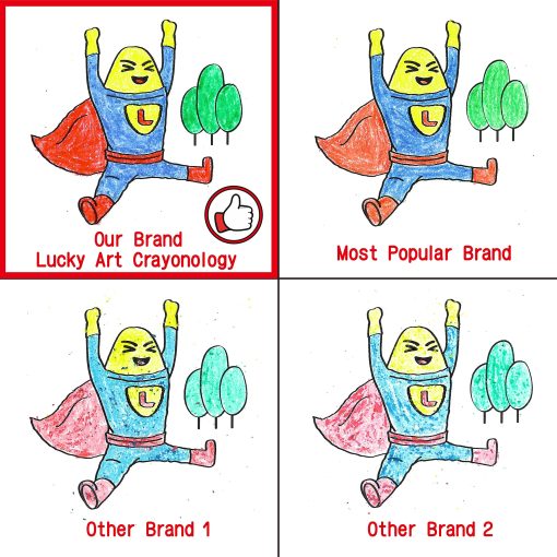 Lucky Art 400 Sets de 4 Paquetes (1600 unidades) Crayones de Tamano Estandar - Paquetes de Crayones Mini, Crayones No Toxicos; Crayones al por Mayor para Fiestas Infantiles, Suministros Escolares para Maestros y Crayones de Viaje - Imagen 5