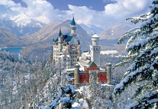 Rompecabezas de 2000 piezas Winter at Neuschwanstein Castle