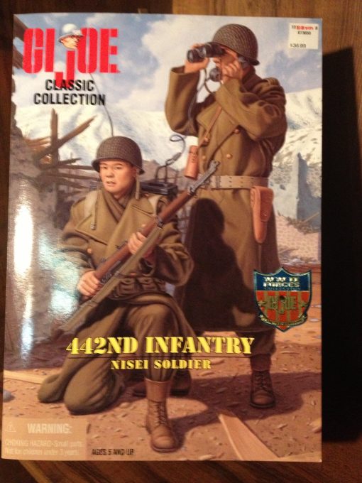 Figura de Accion de Soldado Nisei Japones-Americano de la Segunda Guerra Mundial 442nd Infantry de 12 pulgadas GI Joe