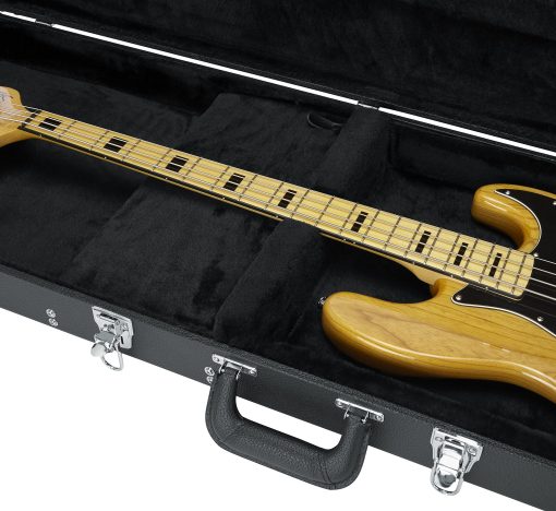 Estuche de madera de lujo Gator Cases para bajos electricos (GW-BASS), Negro - Imagen 6