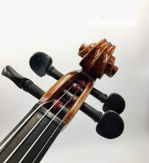 Cleopatra Cuerdas de Violin Hechas a Mano: Paquete de 2 + 2 Extra E. Nucleo Sintetico, Calibre Mediano, Extremo Bola, 1/16 - Imagen 4
