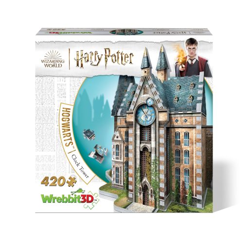Rompecabezas 3D Wrebbit3D Harry Potter Torre del Reloj de Hogwarts para Adolescentes y Adultos | 420 Piezas de Rompecabezas Reales | No es solo un Kits de Modelos Ordinarios para Adultos para Fans de Harry Potter