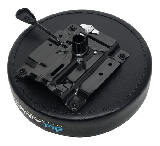 Banqueta DW CP9100AL Serie 9000 de Alta Resistencia con Elevacion de Aire y Asiento Redondo, Negro - Imagen 3