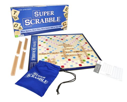 Super Scrabble - La version superdimensionada del mejor juego de palabras de todos los tiempos - De 2 a 4 jugadores - Edades de 8 anos en adelante