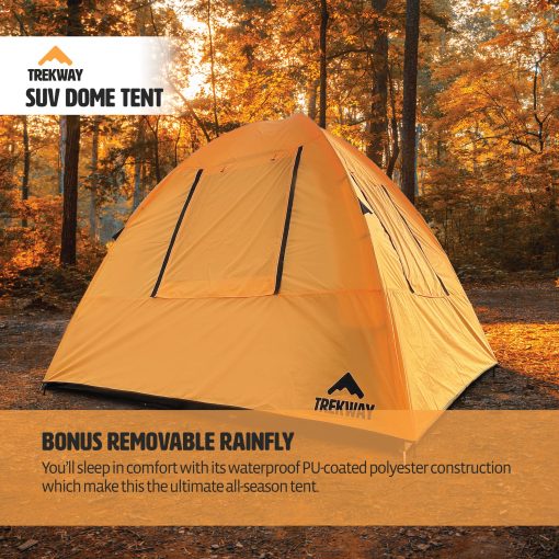 Tienda de campana instantanea Trekway SUV Dome w/Attachment | 9' x 9' | Capacidad para hasta 7 personas | para SUV | Crossover | Minivan - Imagen 8