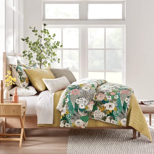 Levtex Home - Mills Waffle - Juego de edredon King/California King - Almohada de Algodon Ocre - Tamano del edredon (106 x 92 pulgadas), Tamano de la almohada (36 x 20 pulgadas) - Imagen 4