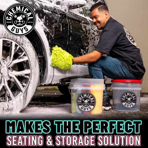 Kit de Limpieza de Coches Chemical Guys HOL_128, con Jabon para Lavado de Coches, Cubo para Lavado de Coches y Limpieza de 16oz para Cuidado del Coche (8 Articulos) - Imagen 6