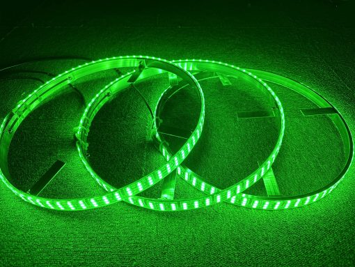 Sando Tech 15.5‘’ Triple Row Dream Chase Color Led Wheel Ring Light Dance Fow Million Colors Shift Rim Light Strobe Tire Light Bluetooth&Remote Ctrl - Compatible with Polaris Slingshot - Imagen 9