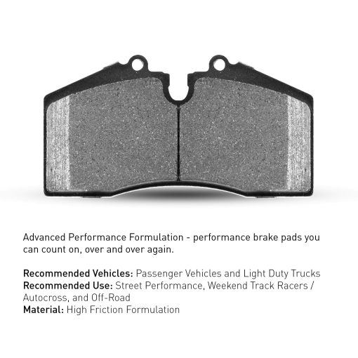 Pastillas De Freno R1 Concepts FRONT OR REAR Performance 2115-1001-00 - Imagen 2