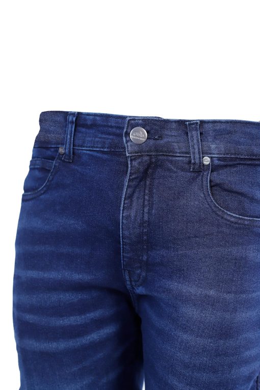Jeans de Motocicleta MetaArmor para Hombre Forrados con Kevlar CE Clase A - Pantalones de Motocicleta con Armaduras CE en Cadera y Rodillas (42x32, Azul) - Imagen 5