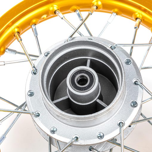 Rin SUNQIAO CRF50, Ruedas XR50 Zapatas de Freno de Tambor para Motocicletas XR CRF Pit Dirt Bikes Negro 1.40x10 Aleacion de Aluminio Rines (Dorado) - Imagen 6
