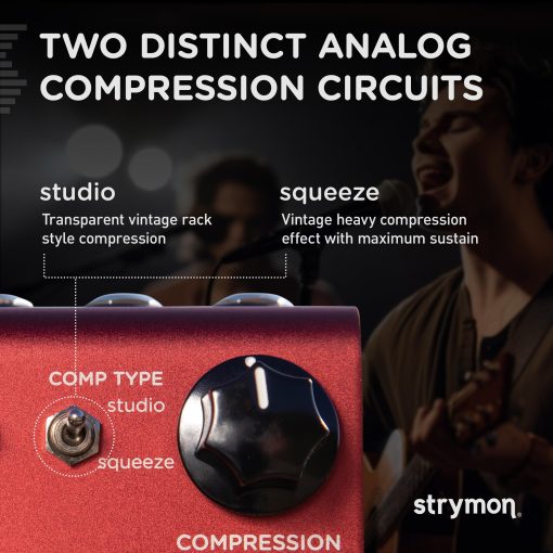 Pedal de Efectos de Guitarra Strymon Compadre Dual Voice Compressor and Boost para Guitarra Electrica y Acustica, Sintetizadores y Teclados - Imagen 3